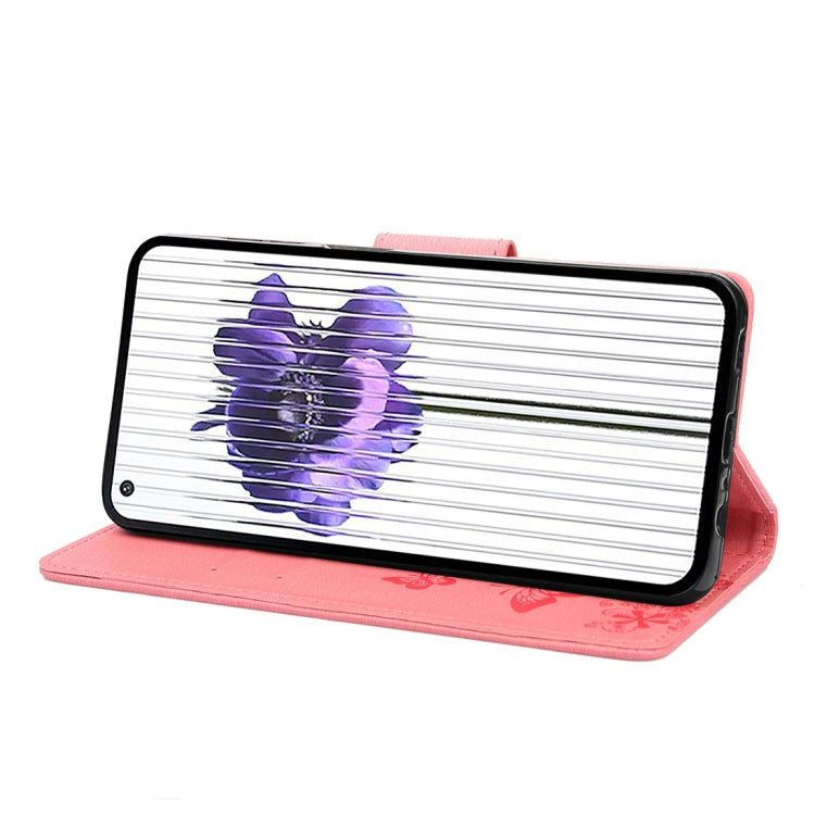 For Nothing Phone 1 Butterfly Embossed Horizontal Flip Leather Phone Case
