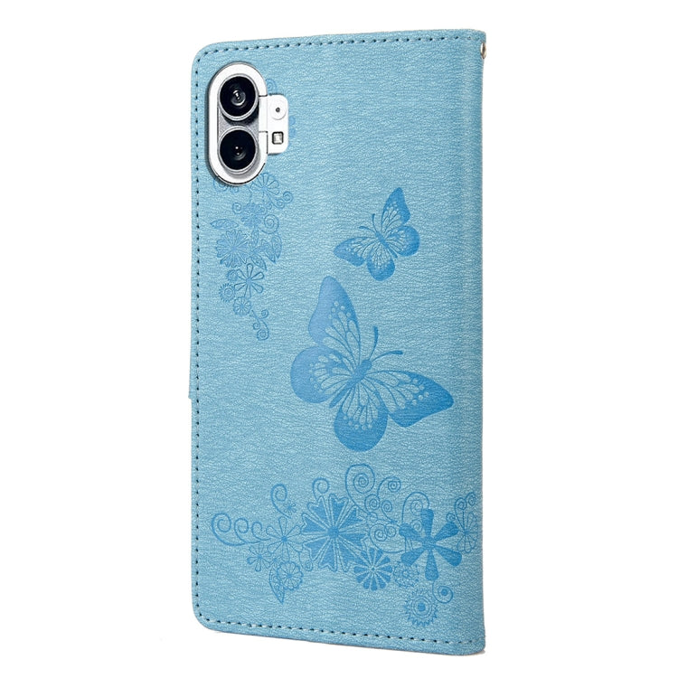 For Nothing Phone 1 Butterfly Embossed Horizontal Flip Leather Phone Case