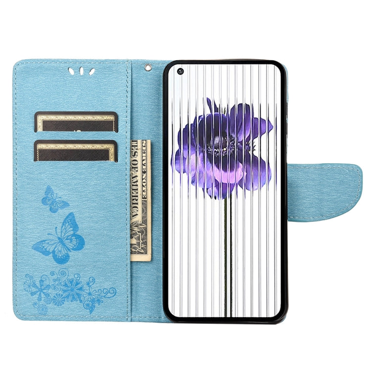 For Nothing Phone 1 Butterfly Embossed Horizontal Flip Leather Phone Case