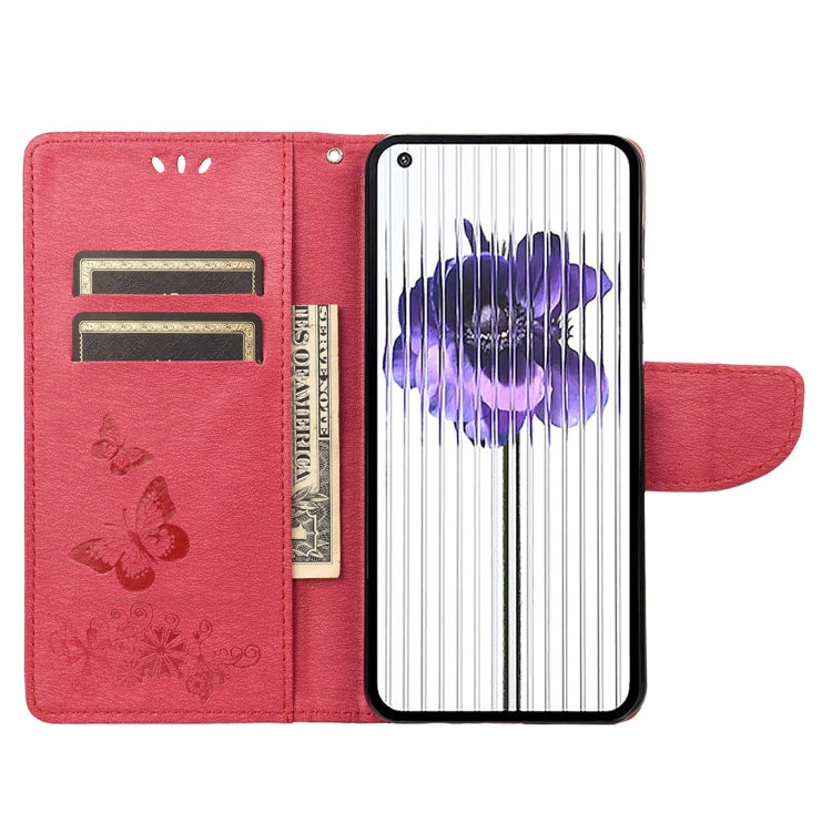 For Nothing Phone 1 Butterfly Embossed Horizontal Flip Leather Phone Case