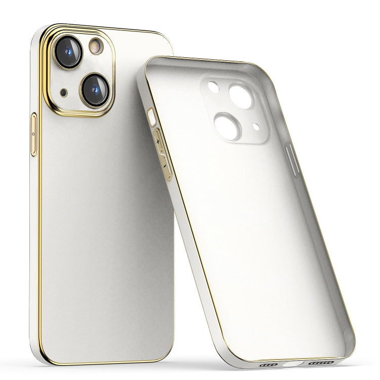 For iPhone 14 Lens Protector Ultra-thin Electroplated PC Phone Case