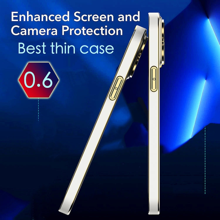 For iPhone 13 Pro Max Lens Protector Ultra-thin Electroplated PC Phone Case