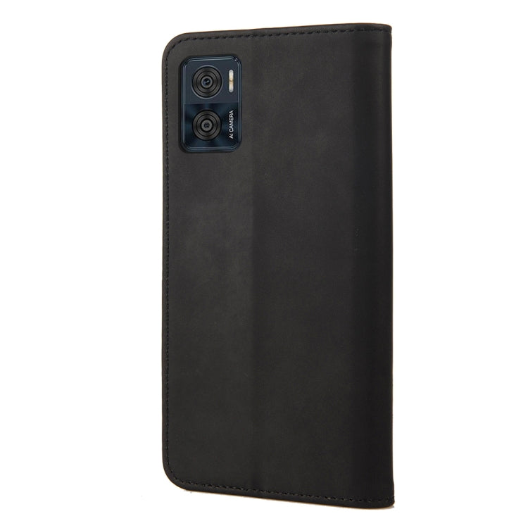 For Motorola Moto E22 / E22i Skin Feel Splicing Leather Phone Case
