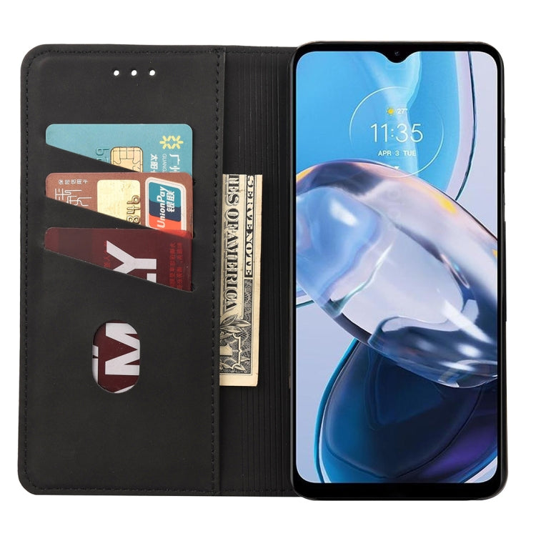 For Motorola Moto E22 / E22i Skin Feel Splicing Leather Phone Case