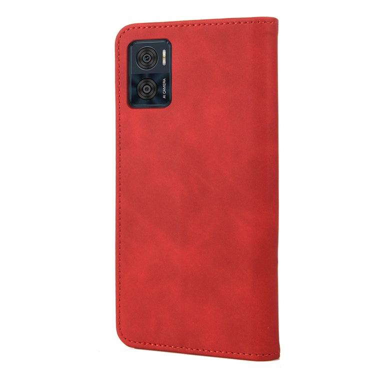For Motorola Moto E22 / E22i Skin Feel Splicing Leather Phone Case