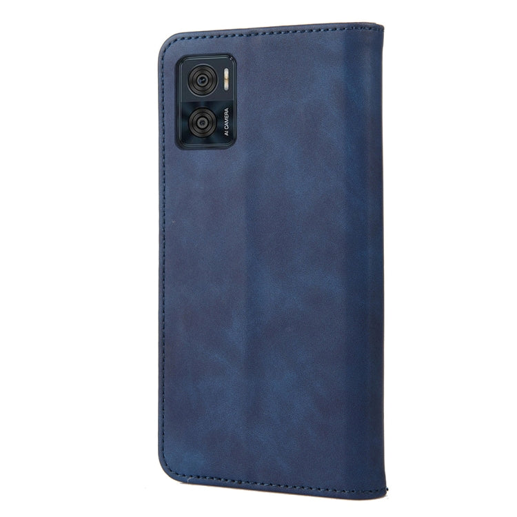 For Motorola Moto E22 / E22i Skin Feel Splicing Leather Phone Case