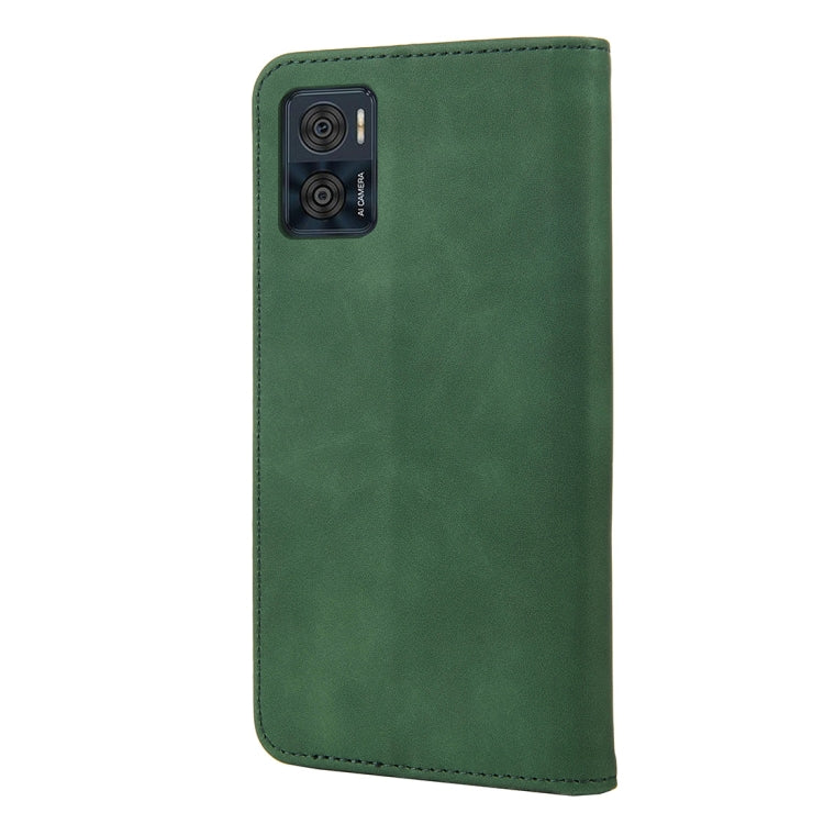 For Motorola Moto E22 / E22i Skin Feel Splicing Leather Phone Case