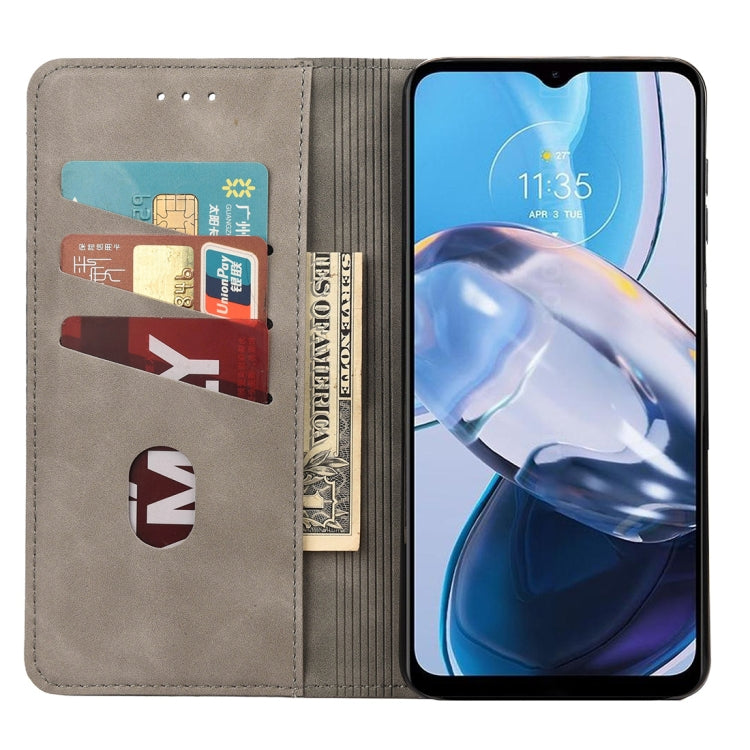 For Motorola Moto E22 / E22i Skin Feel Splicing Leather Phone Case