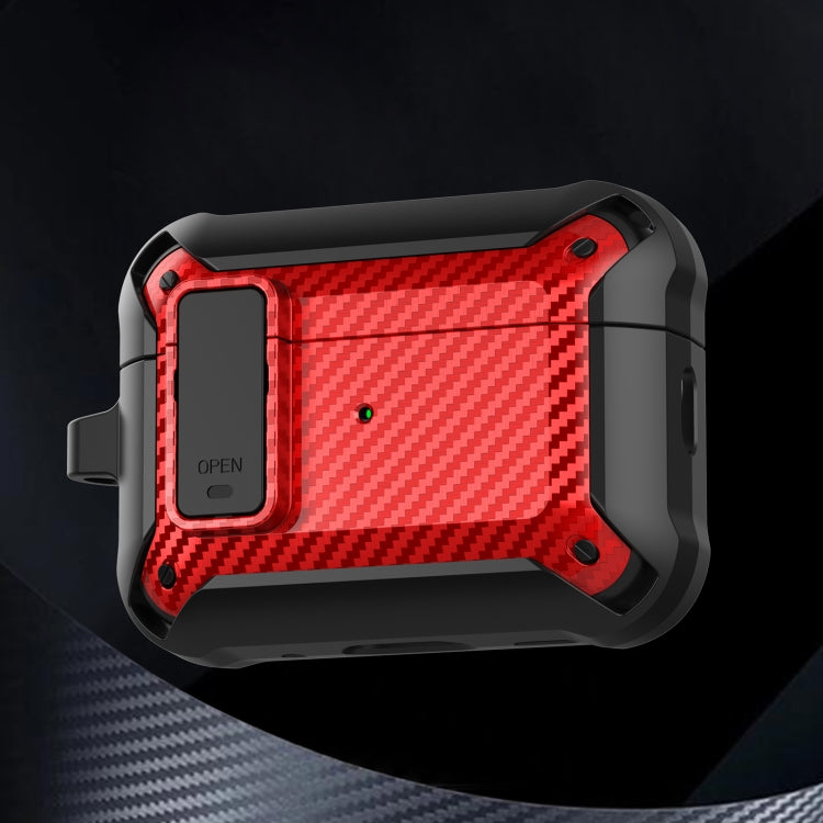 For AirPods Pro 2 Bumblebee Carbon Fiber Earphone Protective Case