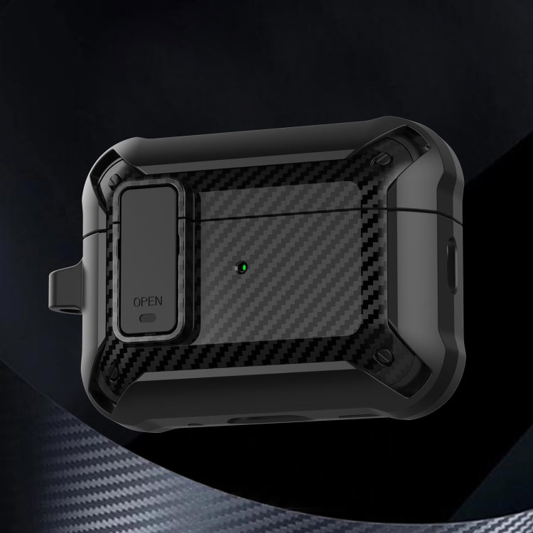 For AirPods Pro 2 Bumblebee Carbon Fiber Earphone Protective Case