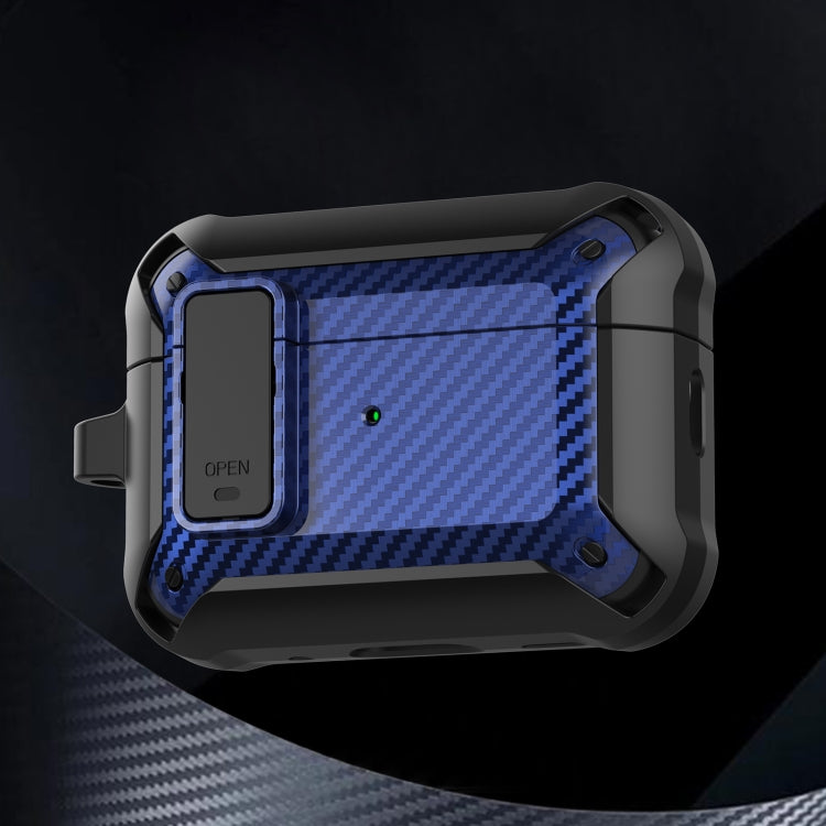For AirPods Pro 2 Bumblebee Carbon Fiber Earphone Protective Case