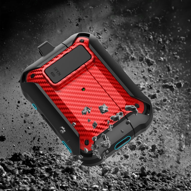 For AirPods Pro 2 Bumblebee Carbon Fiber Earphone Protective Case
