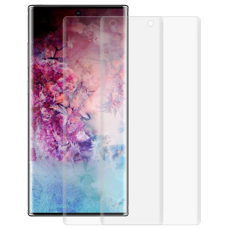 For Galaxy Note 10 Plus 2 PCS 3D Curved Full Cover Soft PET Film Screen Protector