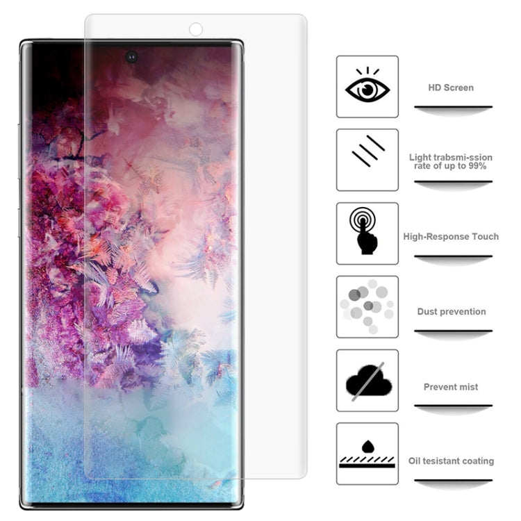 For Galaxy Note 10 Plus 2 PCS 3D Curved Full Cover Soft PET Film Screen Protector