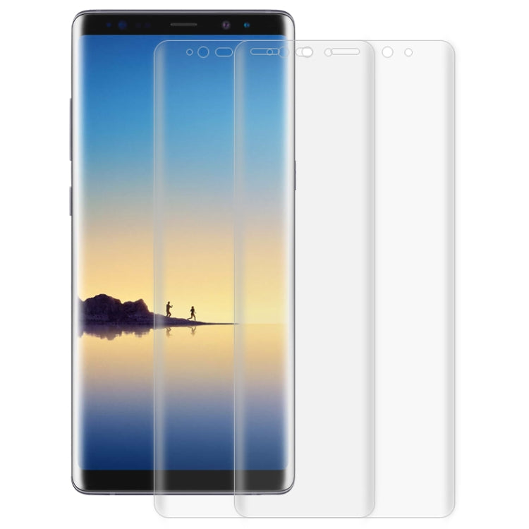 For Galaxy Note 8 2 PCS 3D Curved Full Cover Soft PET Film Screen Protector