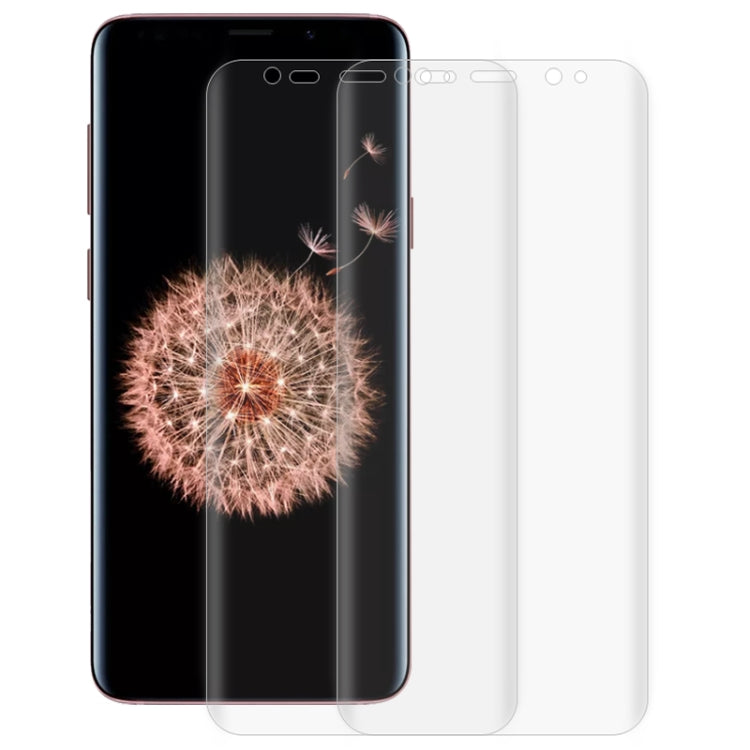 For Galaxy S9+ 2 PCS 3D Curved Full Cover Soft PET Film Screen Protector