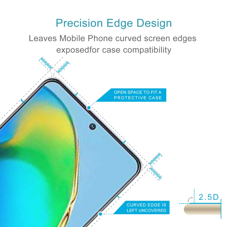 For ZTE Axon 40 SE 10pcs 0.26mm 9H 2.5D Tempered Glass Film
