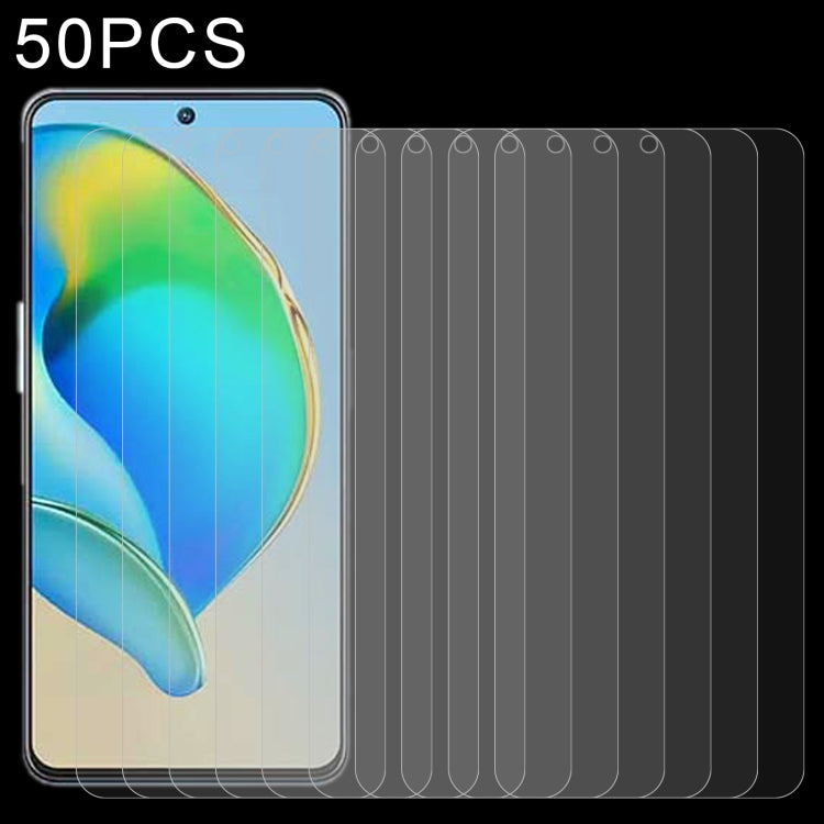 For ZTE Axon 40 SE 50pcs 0.26mm 9H 2.5D Tempered Glass Film