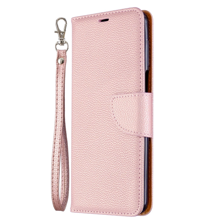 For Xiaomi Redmi Note 9S / Note 9 Pro / Note 9 Pro Max Litchi Texture  Pure Color Horizontal Flip PU Leather Case with Holder & Card Slots & Wallet & Lanyard