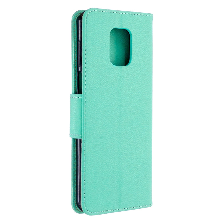 For Xiaomi Redmi Note 9S / Note 9 Pro / Note 9 Pro Max Litchi Texture  Pure Color Horizontal Flip PU Leather Case with Holder & Card Slots & Wallet & Lanyard