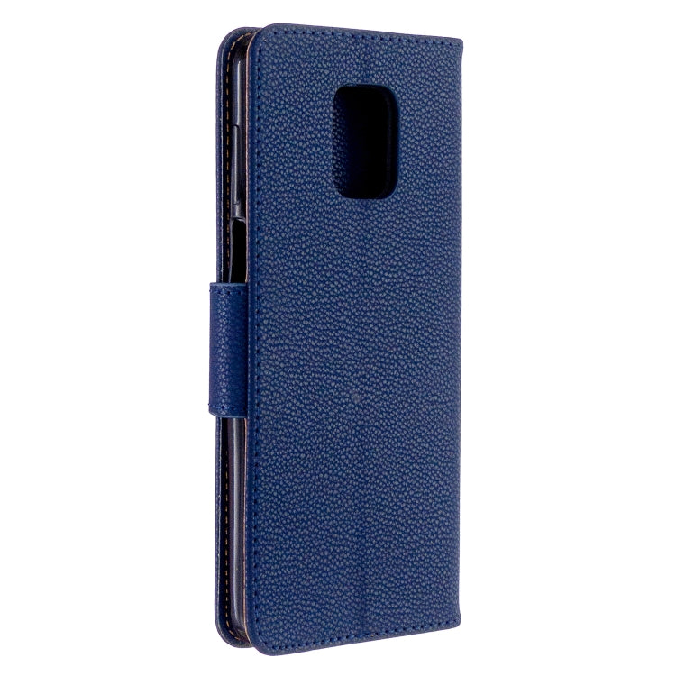 For Xiaomi Redmi Note 9S / Note 9 Pro / Note 9 Pro Max Litchi Texture  Pure Color Horizontal Flip PU Leather Case with Holder & Card Slots & Wallet & Lanyard