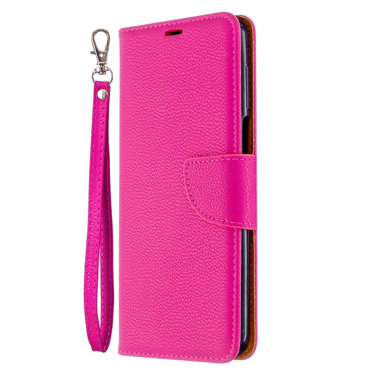 For Xiaomi Redmi Note 9S / Note 9 Pro / Note 9 Pro Max Litchi Texture  Pure Color Horizontal Flip PU Leather Case with Holder & Card Slots & Wallet & Lanyard