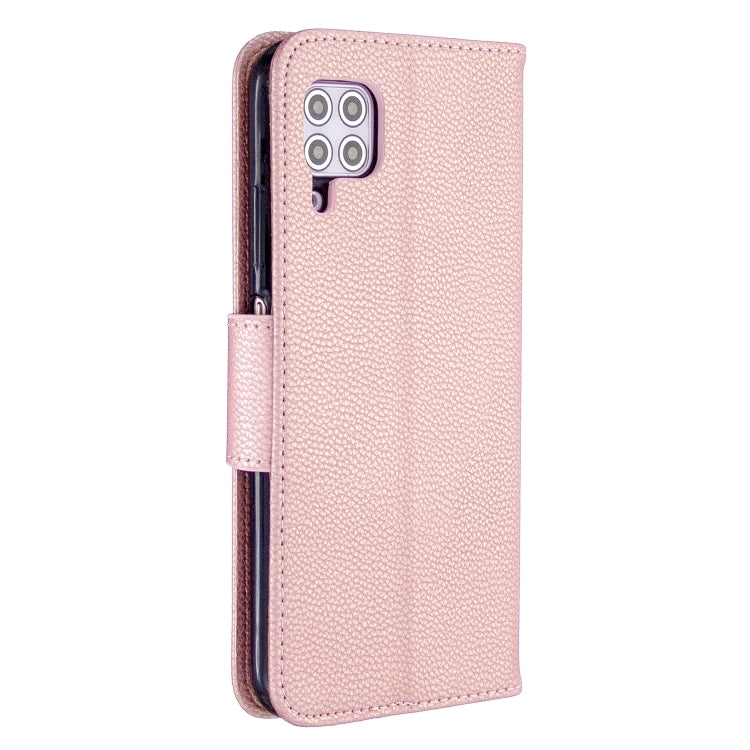 For Huawei P40 Lite Litchi Texture  Pure Color Horizontal Flip PU Leather Case with Holder & Card Slots & Wallet & Lanyard