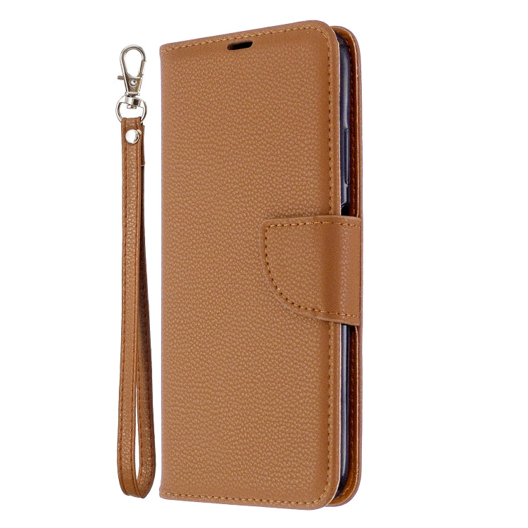 For Huawei P40 Lite Litchi Texture  Pure Color Horizontal Flip PU Leather Case with Holder & Card Slots & Wallet & Lanyard