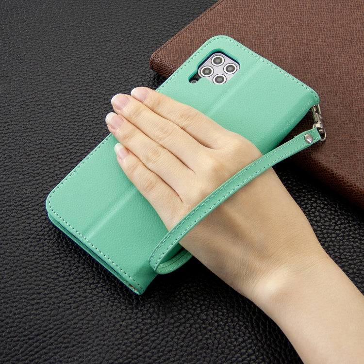 For Huawei P40 Lite Litchi Texture  Pure Color Horizontal Flip PU Leather Case with Holder & Card Slots & Wallet & Lanyard