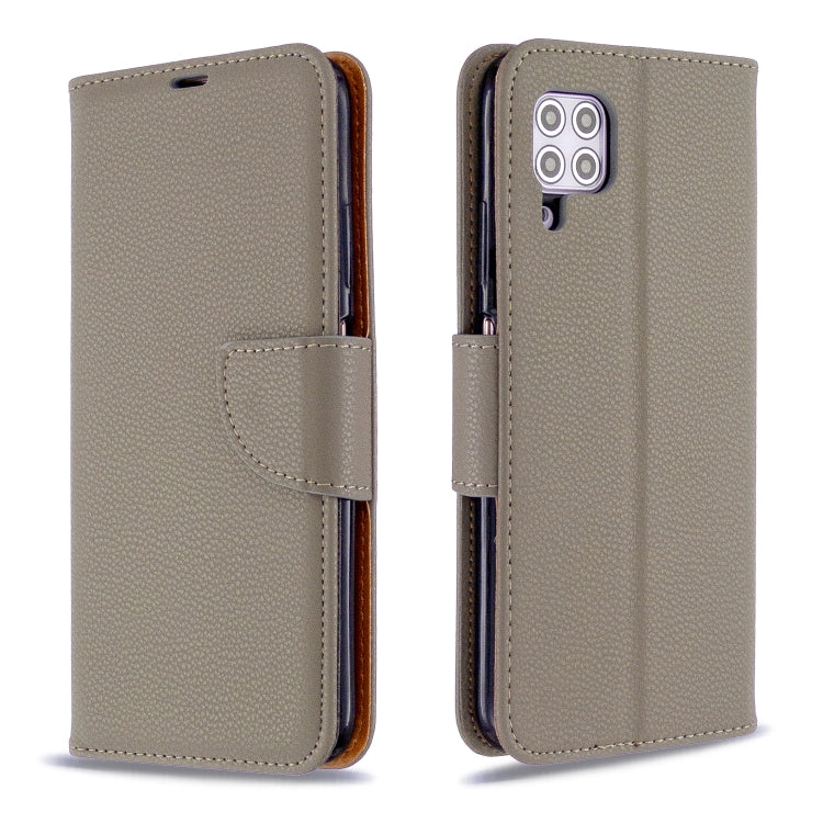 For Huawei P40 Lite Litchi Texture  Pure Color Horizontal Flip PU Leather Case with Holder & Card Slots & Wallet & Lanyard