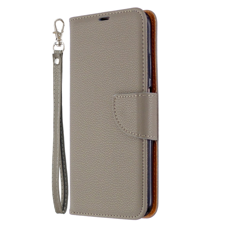 For Huawei P40 Lite Litchi Texture  Pure Color Horizontal Flip PU Leather Case with Holder & Card Slots & Wallet & Lanyard