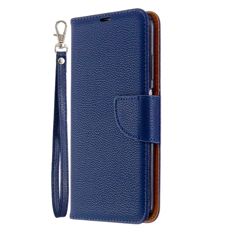 For Huawei P40 Lite Litchi Texture  Pure Color Horizontal Flip PU Leather Case with Holder & Card Slots & Wallet & Lanyard