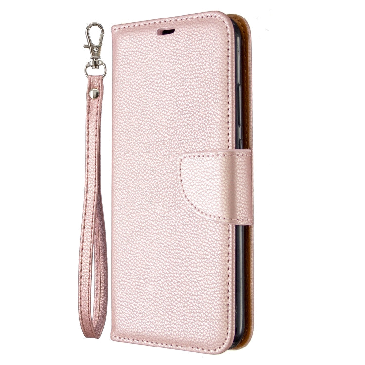 For Huawei P40 Lite E / Y7P Litchi Texture  Pure Color Horizontal Flip PU Leather Case with Holder & Card Slots & Wallet & Lanyard