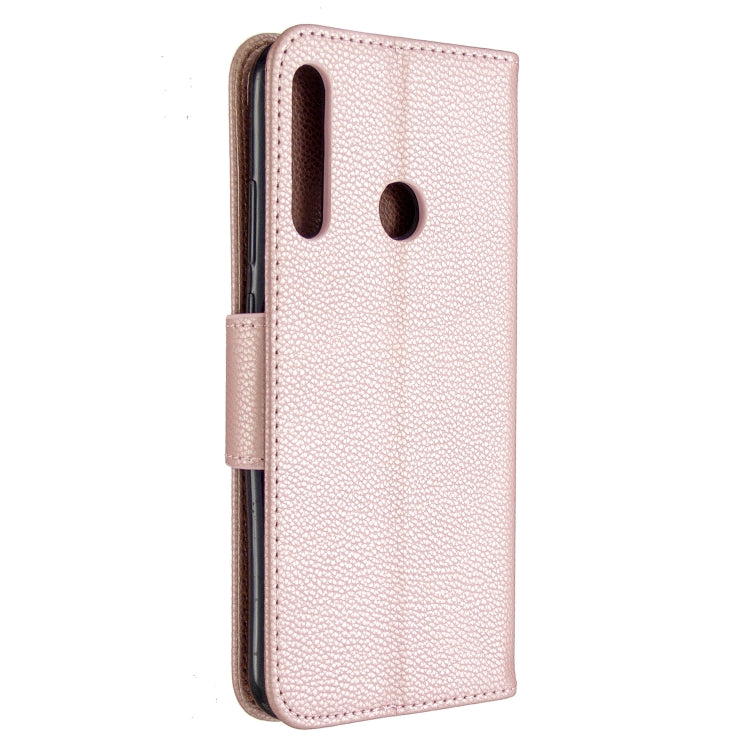 For Huawei P40 Lite E / Y7P Litchi Texture  Pure Color Horizontal Flip PU Leather Case with Holder & Card Slots & Wallet & Lanyard