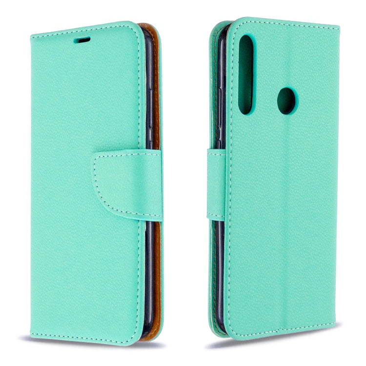 For Huawei P40 Lite E / Y7P Litchi Texture  Pure Color Horizontal Flip PU Leather Case with Holder & Card Slots & Wallet & Lanyard