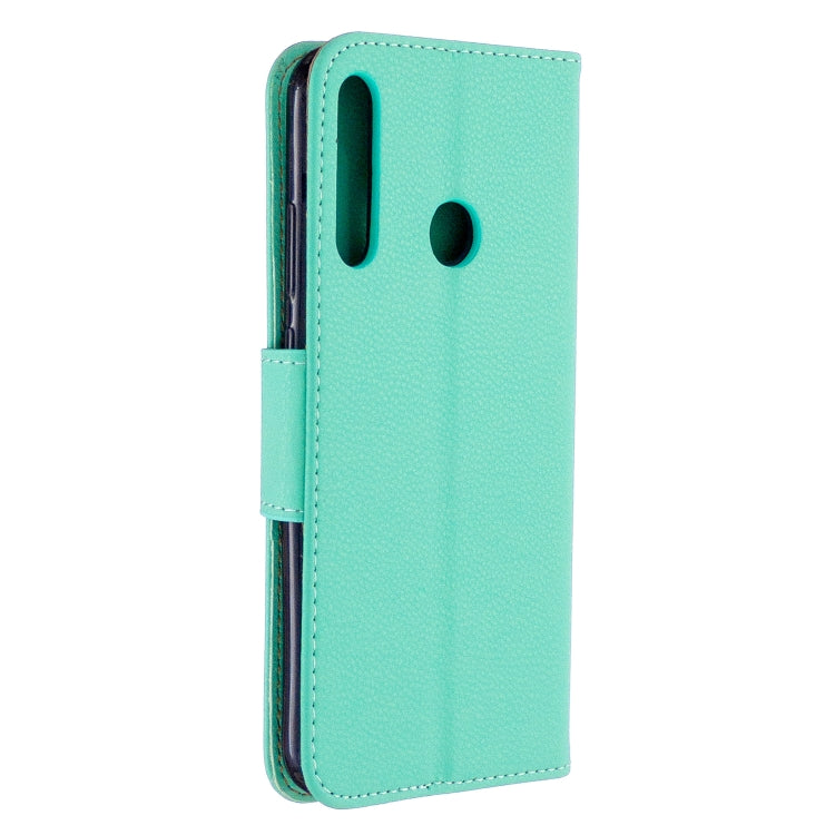 For Huawei P40 Lite E / Y7P Litchi Texture  Pure Color Horizontal Flip PU Leather Case with Holder & Card Slots & Wallet & Lanyard