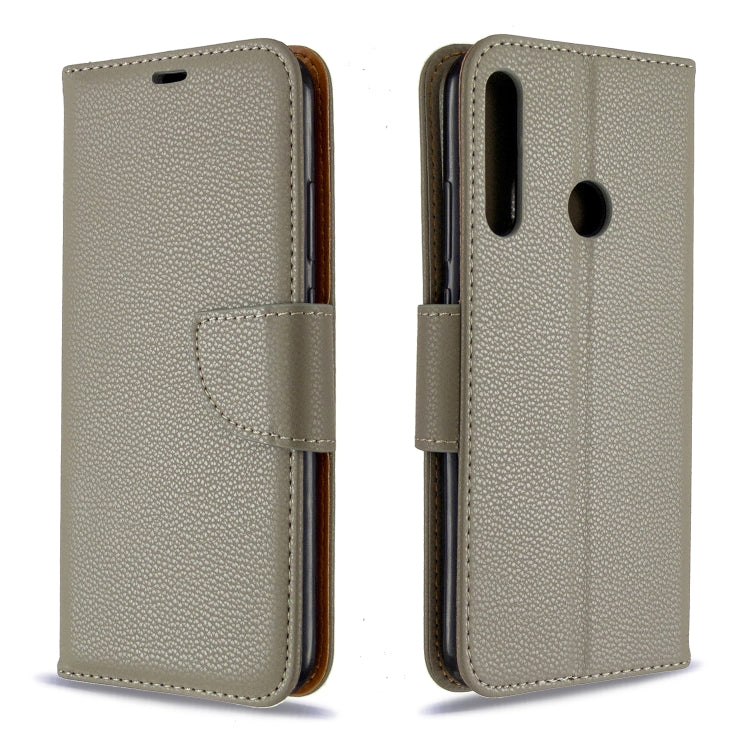 For Huawei P40 Lite E / Y7P Litchi Texture  Pure Color Horizontal Flip PU Leather Case with Holder & Card Slots & Wallet & Lanyard