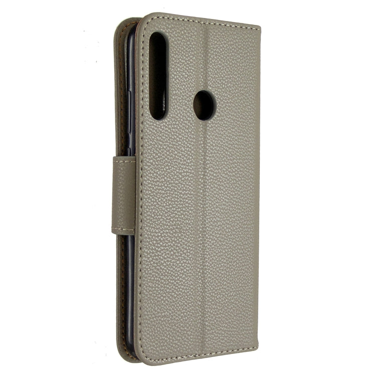For Huawei P40 Lite E / Y7P Litchi Texture  Pure Color Horizontal Flip PU Leather Case with Holder & Card Slots & Wallet & Lanyard