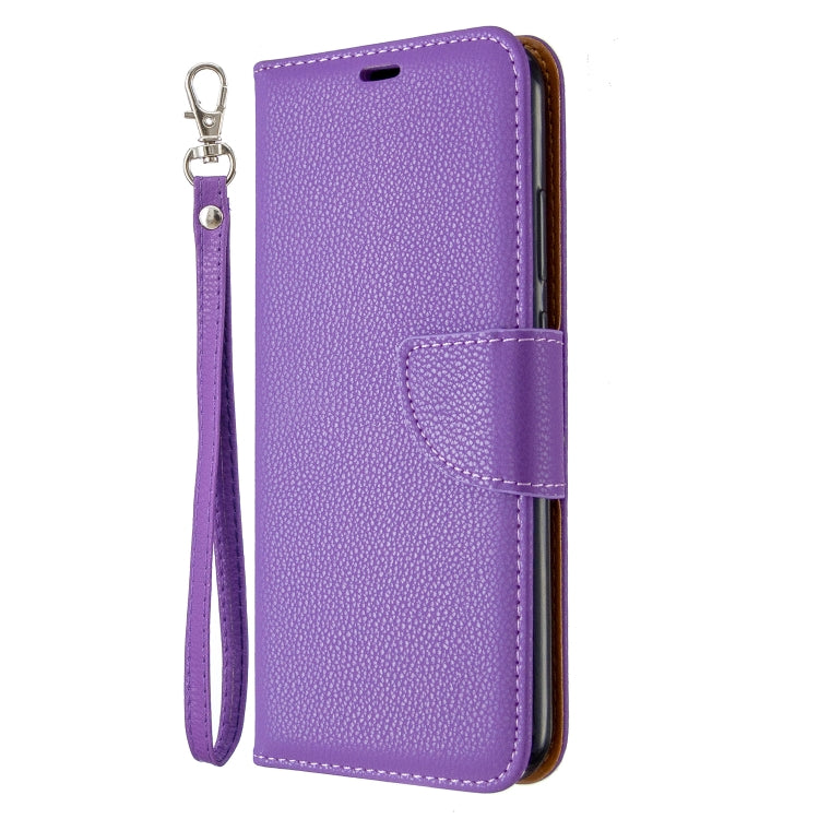 For Huawei P40 Lite E / Y7P Litchi Texture  Pure Color Horizontal Flip PU Leather Case with Holder & Card Slots & Wallet & Lanyard
