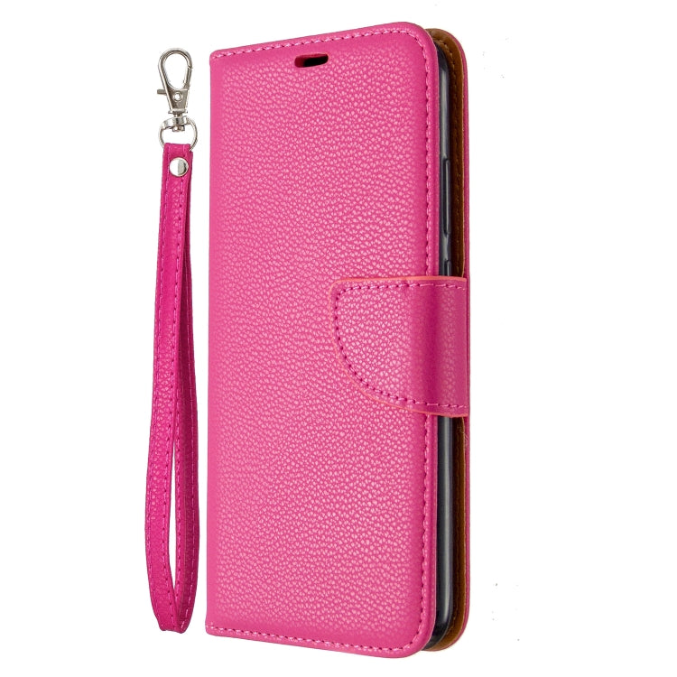 For Huawei P40 Lite E / Y7P Litchi Texture  Pure Color Horizontal Flip PU Leather Case with Holder & Card Slots & Wallet & Lanyard