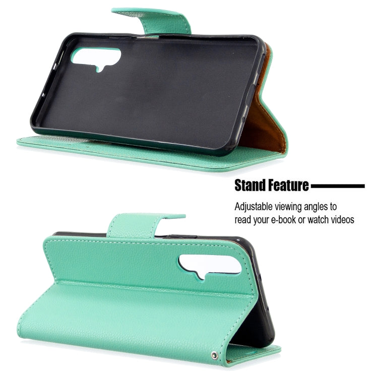For Huawei Honor 20S Litchi Texture  Pure Color Horizontal Flip PU Leather Case with Holder & Card Slots & Wallet & Lanyard