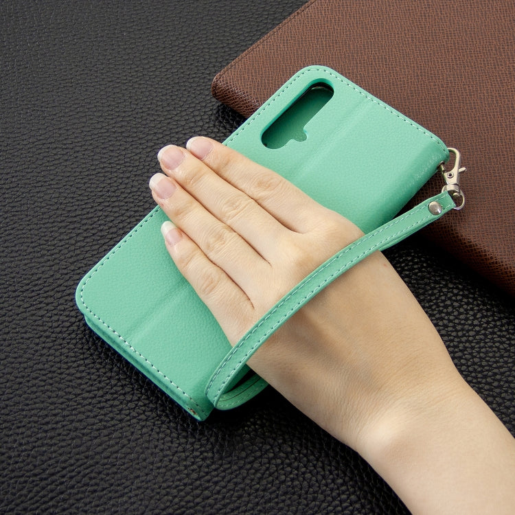 For Huawei Honor 20S Litchi Texture  Pure Color Horizontal Flip PU Leather Case with Holder & Card Slots & Wallet & Lanyard