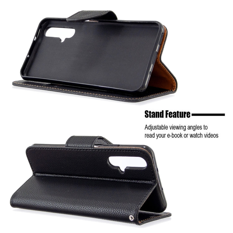 For Huawei Honor 20S Litchi Texture  Pure Color Horizontal Flip PU Leather Case with Holder & Card Slots & Wallet & Lanyard