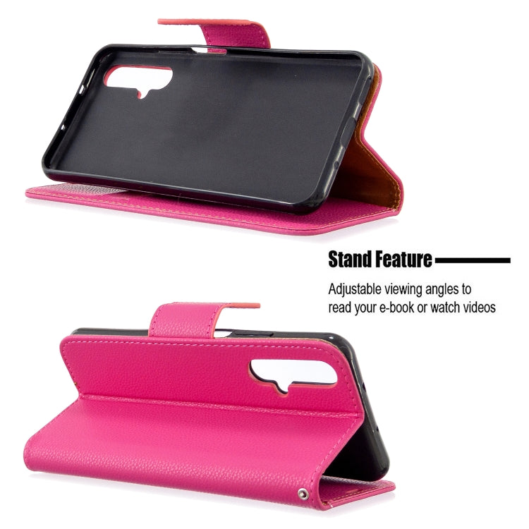 For Huawei Honor 20S Litchi Texture  Pure Color Horizontal Flip PU Leather Case with Holder & Card Slots & Wallet & Lanyard