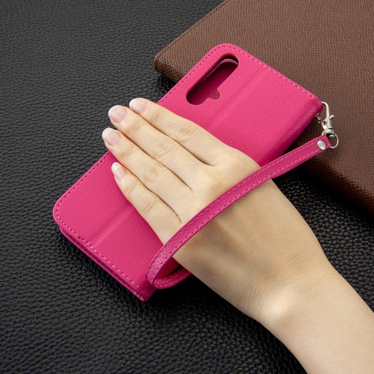 For Huawei Honor 20S Litchi Texture  Pure Color Horizontal Flip PU Leather Case with Holder & Card Slots & Wallet & Lanyard