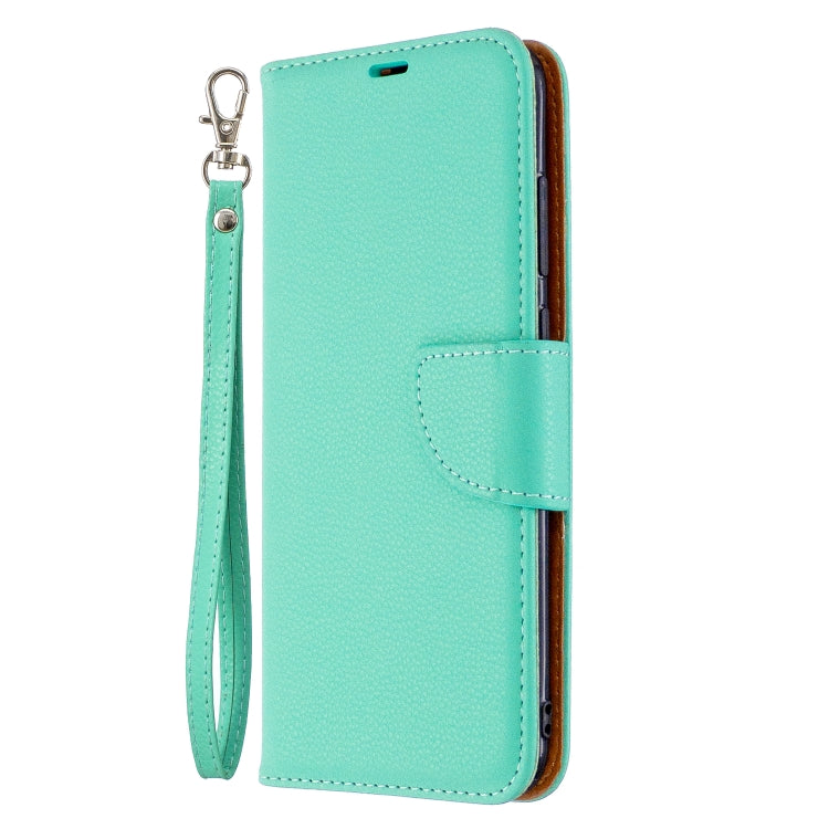 For Galaxy A11 Litchi Texture  Pure Color Horizontal Flip PU Leather Case with Holder & Card Slots & Wallet & Lanyard