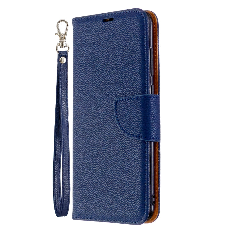 For Galaxy A11 Litchi Texture  Pure Color Horizontal Flip PU Leather Case with Holder & Card Slots & Wallet & Lanyard