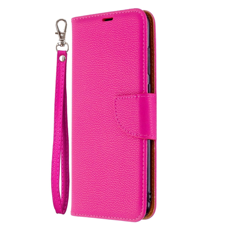 For Galaxy A11 Litchi Texture  Pure Color Horizontal Flip PU Leather Case with Holder & Card Slots & Wallet & Lanyard