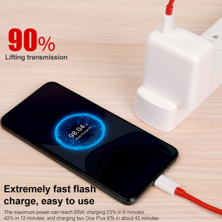 Fast Charging Cable 65W 6A Dual Type-C Interface Charging Data Cable Length:1.5m