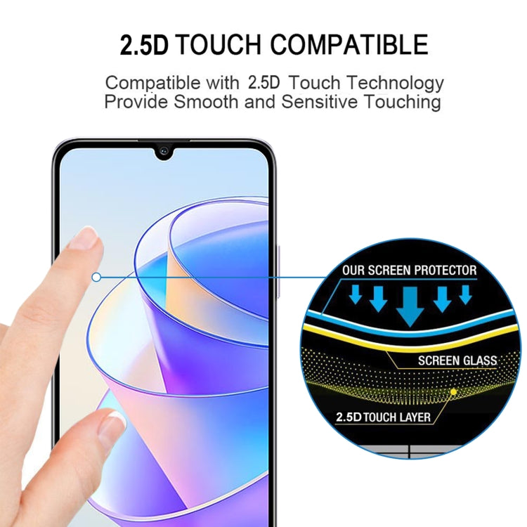 For Honor Play 40 Plus / Play7T Full Glue Full Cover Screen Protector Tempered Glass Film